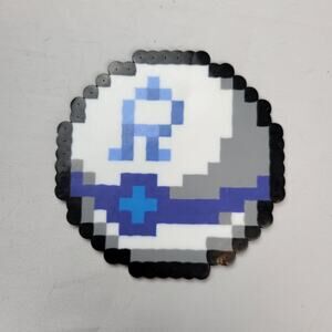 Team Aqua Ball Perler Bead Pixel Art